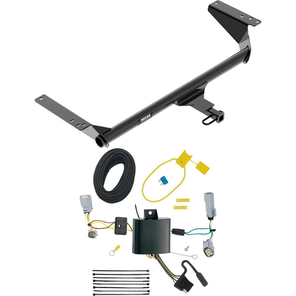 Se adapta al paquete de remolque con enganche para remolque Chrysler Voyager 2020-2023 con arnés de cableado plano de 4 de Reese Towpower