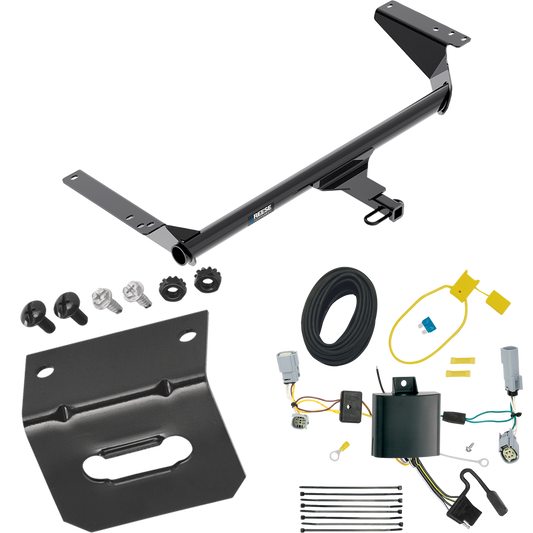 Fits 2017-2020 Chrysler Pacifica Trailer Hitch Tow PKG w/ 4-Flat Wiring Harness + Bracket (For LX Models) By Reese Towpower