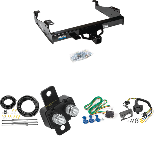 Fits 1999-2023 Ford F-450 Super Duty Trailer Hitch Tow PKG w/ 7-Way RV Wiring (For Cab & Chassis, w/34" Wide Frames Models) By Reese Towpower