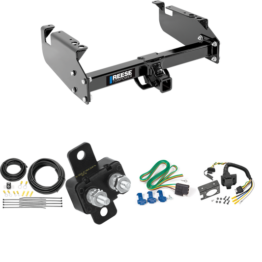 Fits 1999-2019 Ford F-450 Super Duty Trailer Hitch Tow PKG w/ 7-Way RV Wiring (For Cab & Chassis, w/34" Wide Frames Models) By Reese Towpower