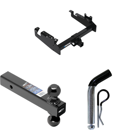 Fits 2019-2023 Ford F-450 Super Duty Trailer Hitch Tow PKG w/ Dual Ball Ball Mount 2" & 2-5/16" Trailer Balls + Pin/Clip (For Cab & Chassis, w/34" Wide Frames Models) By Reese Towpower