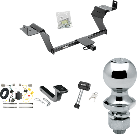 Se adapta al paquete de remolque con enganche para remolque Ford Mustang 2015-2023 con arnés de cableado de 4 planos + barra de tracción + bola de 1-7/8" + bloqueo de enganche de Reese Towpower