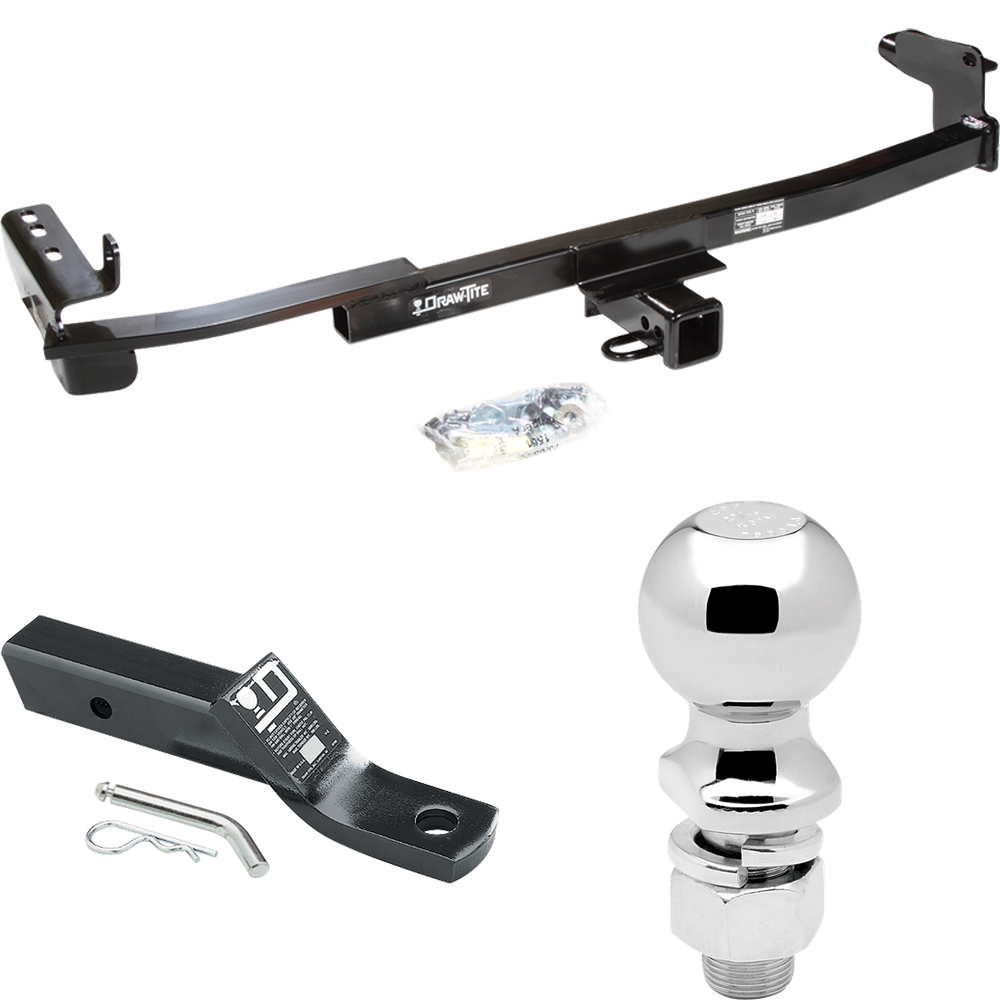 Fits 2005-2007 Ford Freestyle Trailer Hitch Tow PKG w/ Ball Mount w/ 2" Drop + 2-5/16" Ball By Draw-Tite