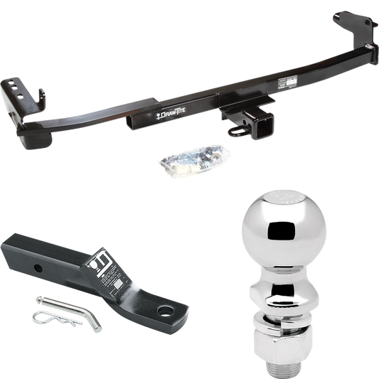 Fits 2005-2007 Ford Freestyle Trailer Hitch Tow PKG w/ Ball Mount w/ 2" Drop + 2-5/16" Ball By Draw-Tite