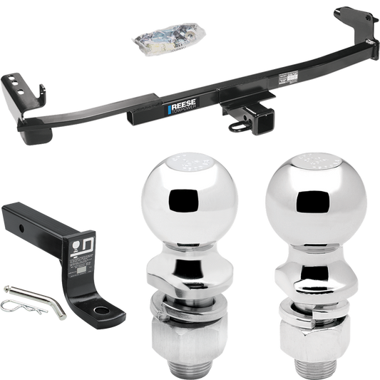 Fits 2005-2007 Mercury Montego Trailer Hitch Tow PKG w/ Ball Mount w/ 4" Drop + 2" Ball + 2-5/16" Ball By Reese Towpower