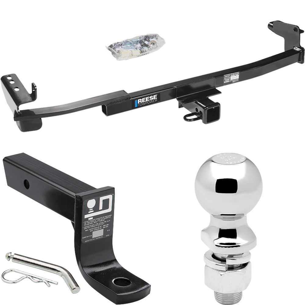 Fits 2005-2007 Ford Freestyle Trailer Hitch Tow PKG w/ Ball Mount w/ 4" Drop + 2-5/16" Ball By Reese Towpower