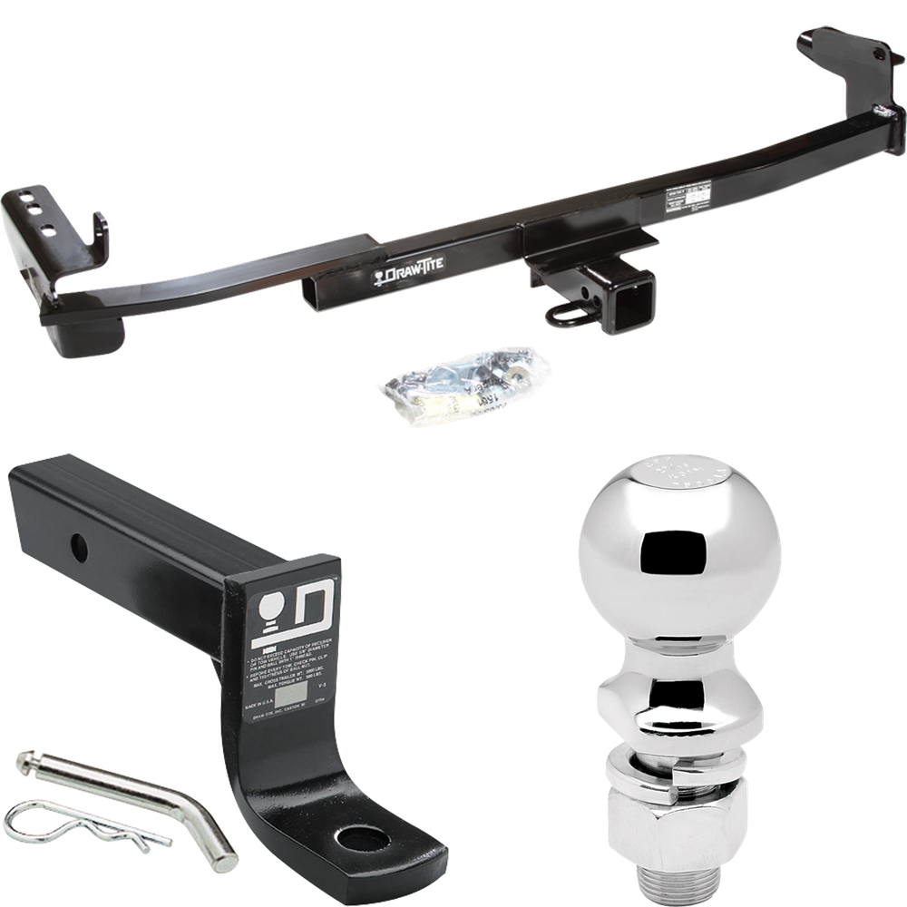 Fits 2005-2007 Ford Five Hundred Trailer Hitch Tow PKG w/ Ball Mount w/ 4" Drop + 2-5/16" Ball By Draw-Tite