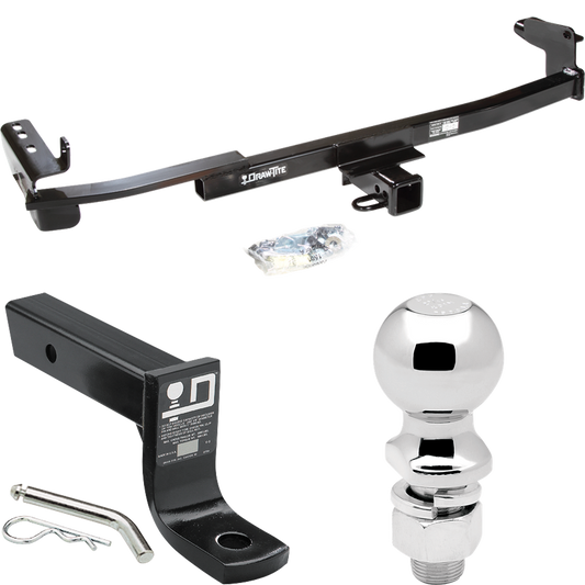 Fits 2005-2007 Ford Five Hundred Trailer Hitch Tow PKG w/ Ball Mount w/ 4" Drop + 2-5/16" Ball By Draw-Tite