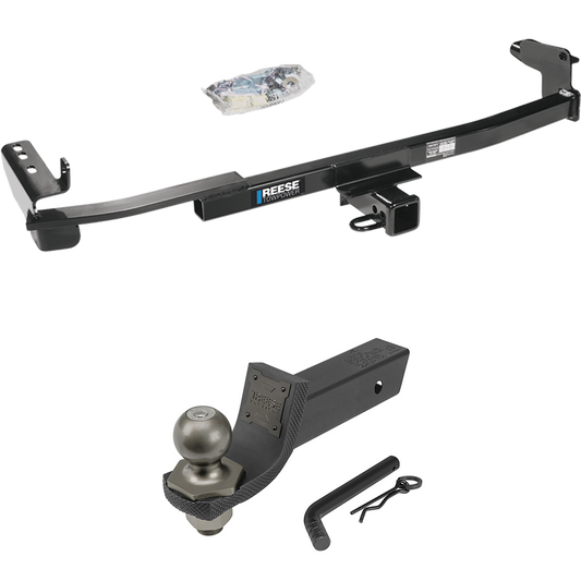 Fits 2008-2009 Ford Taurus X Trailer Hitch Tow PKG + Interlock Tactical Starter Kit w/ 2" Drop & 2" Ball By Reese Towpower