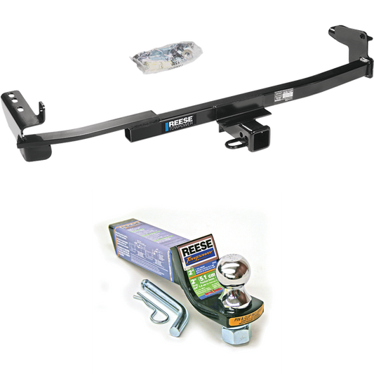 Fits 2008-2009 Ford Taurus X Trailer Hitch Tow PKG w/ Starter Kit Ball Mount w/ 2" Drop & 1-7/8" Ball By Reese Towpower