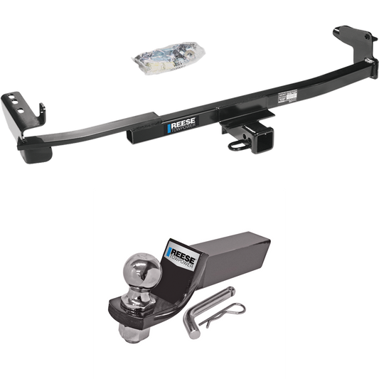 Fits 2008-2009 Ford Taurus Trailer Hitch Tow PKG w/ Starter Kit Ball Mount w/ 2" Drop & 2" Ball (For Sedan Models) By Reese Towpower