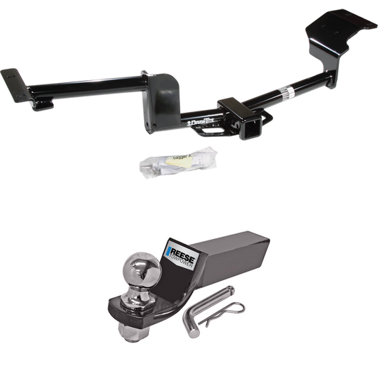 Fits 2009-2019 Ford Flex Trailer Hitch Tow PKG w/ Starter Kit Ball Mount w/ 2" Drop & 2" Ball By Draw-Tite