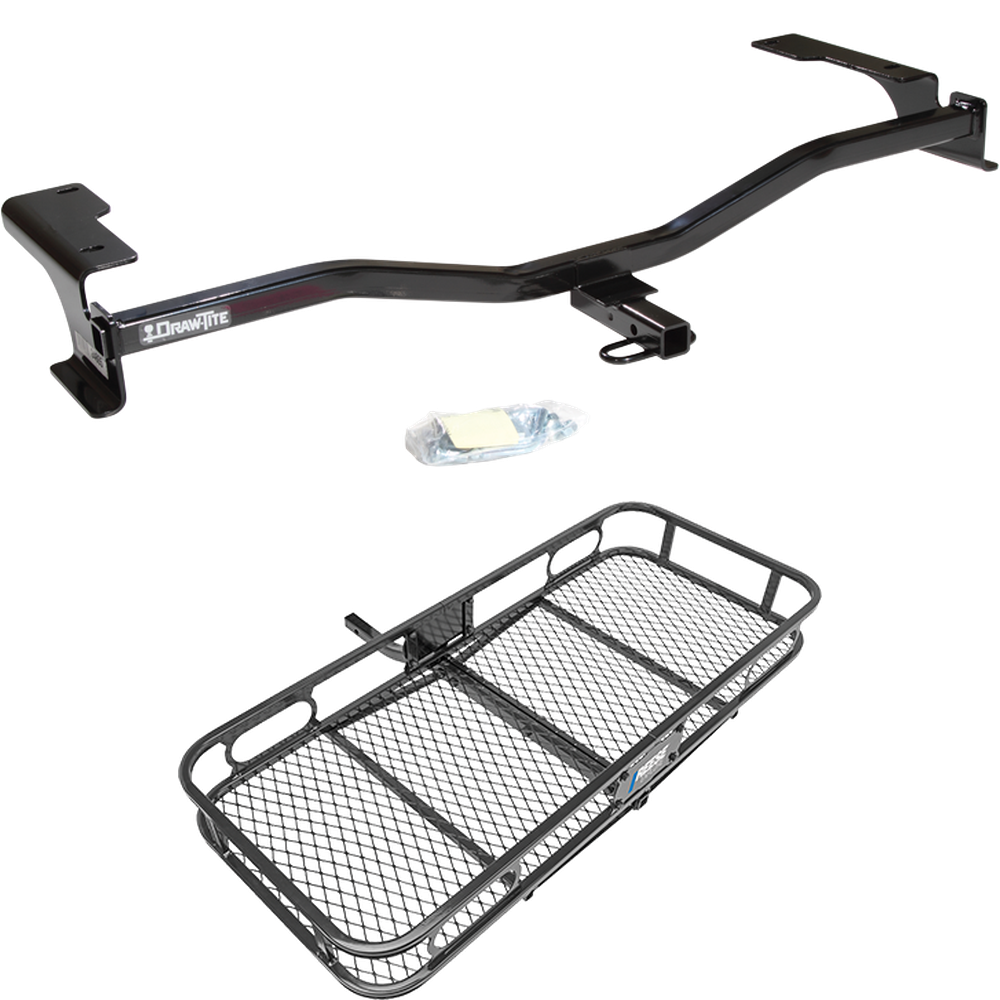 Fits 2010-2011 Mercury Milan Trailer Hitch Tow PKG w/ 48" x 20" Cargo Carrier Rack By Draw-Tite