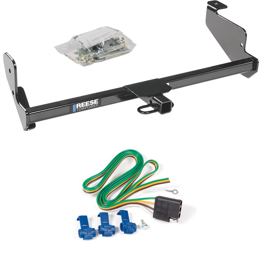 Fits 2000-2006 Ford Focus ZX3 Trailer Hitch Tow PKG w/ 4-Flat Wiring Harness (For Hatchback, Except SVT & w/Street Appearance Pkg. Models) By Reese Towpower