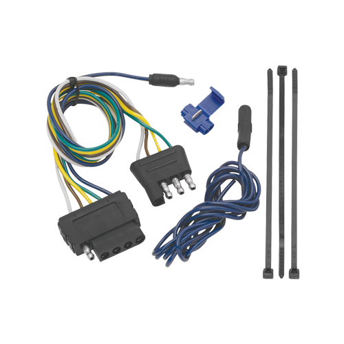 Fits 2004-2005 Dodge Ram 1500 Vehicle End Wiring Harness 5-Way Flat (Excludes: Daytona/Hemi Sport Quad Cab/Ram Rumble Bee/SRT-10 Models) By Reese Towpower