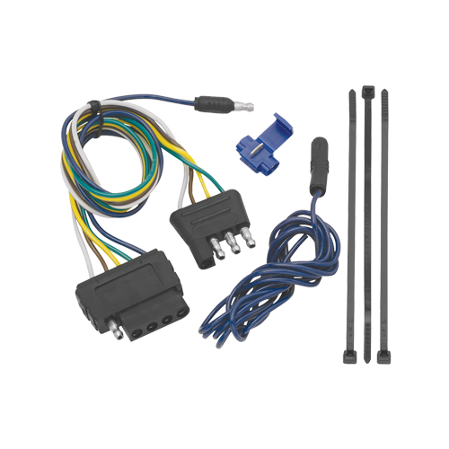 Fits 1974-1981 Plymouth Trailduster Vehicle End Wiring Harness 5-Way Flat (Excludes: w/Skid Shield Models) By Reese Towpower