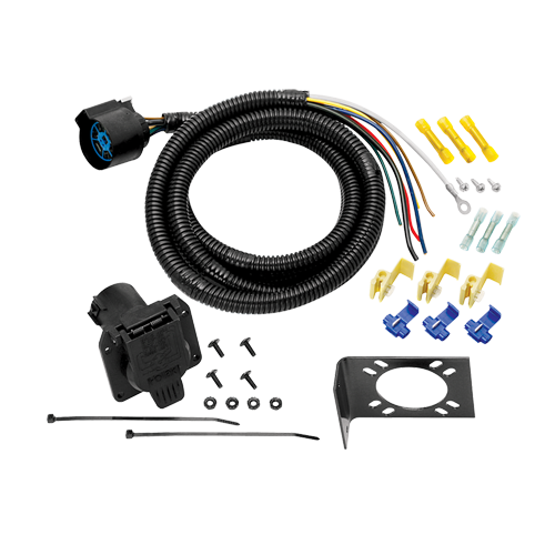 Fits 1988-2000 GMC K3500 7-Way RV Wiring + Tekonsha Primus IQ Brake Control + 7-Way to 4-Way Adapter By Tow Ready