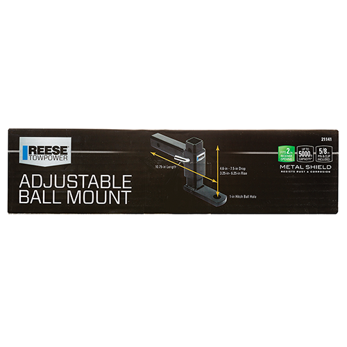 Se adapta al paquete de remolque con enganche para remolque Lincoln Mark VI 1980-1983 con arnés de cableado plano de 4 + soporte de bola ajustable + pasador/clip + bola de 2" + bola de 1-7/8" + enganche doble y bloqueos de acoplador de Reese Towpower