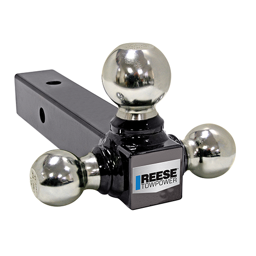 Fits 1975-2014 Ford E-150 Econoline Trailer Hitch Tow PKG w/ Triple Ball Ball Mount 1-7/8" & 2" & 2-5/16" Trailer Balls + Pin/Clip By Reese Towpower