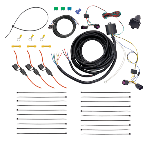 Fits 2014-2023 RAM ProMaster 3500 7-Way RV Wiring + Tekonsha Brakeman IV Brake Control + 7-Way to 4-Way Adapter By Tekonsha