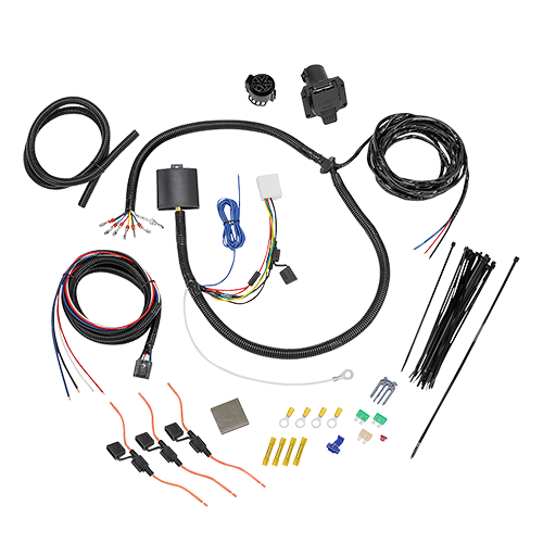 Fits 2014-2019 Toyota Highlander 7-Way RV Wiring + Tekonsha BRAKE-EVN Brake Control + 7-Way to 4-Way Adapter By Tekonsha