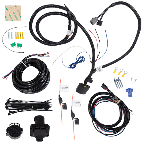 Fits 2013-2018 Hyundai Santa Fe 7-Way RV Wiring + 7-Way to 4-Way Adapter (For Sport (5 Passenger) Models) By Tekonsha