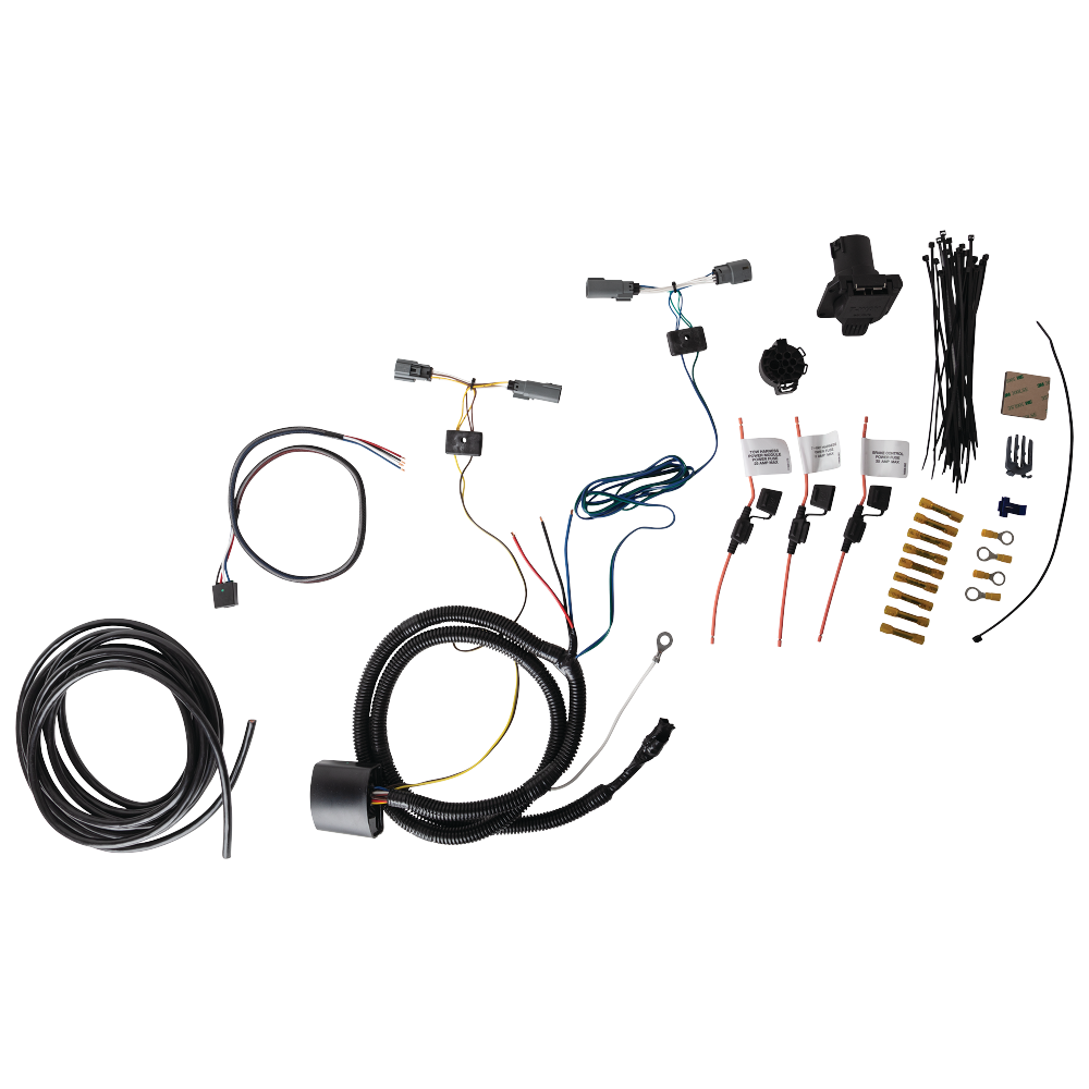 Se adapta al paquete de enganche de remolque Ford Maverick 2022-2023 con control de freno Tekonsha Prodigy P3 + cableado RV de 7 vías + soporte de bola y caída de 2" y 2-5/16" de Draw-Tite