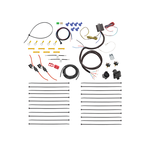 Fits 2007-2023 Audi Q7 7-Way RV Wiring + 7-Way to 4-Way Adapter By Tekonsha