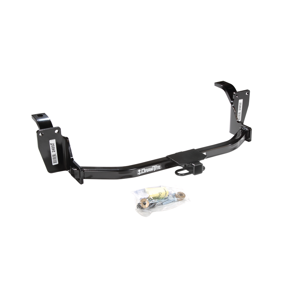 Fits 2013-2015 Honda Crosstour Trailer Hitch Tow PKG w/ 4-Flat Zero Contact "No Splice" Wiring Harness + Bracket + Tester By Draw-Tite