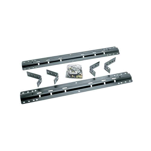 Fits 1975-1983 Ford F-100 Industry Standard Semi-Custom Above Bed Rail Kit + 20K Fifth Wheel + Square Slider + King Pin Lock (For 6-1/2' or Shorter Bed, w/o Factory Puck System Models) By Reese
