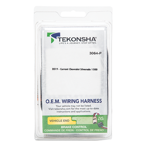 Se adapta al paquete de enganche de remolque GMC Sierra 1500 2019-2023 con control de freno Tekonsha BRAKE-EVN + adaptador BC Plug &amp; Play + cableado RV de 7 vías de Reese Towpower
