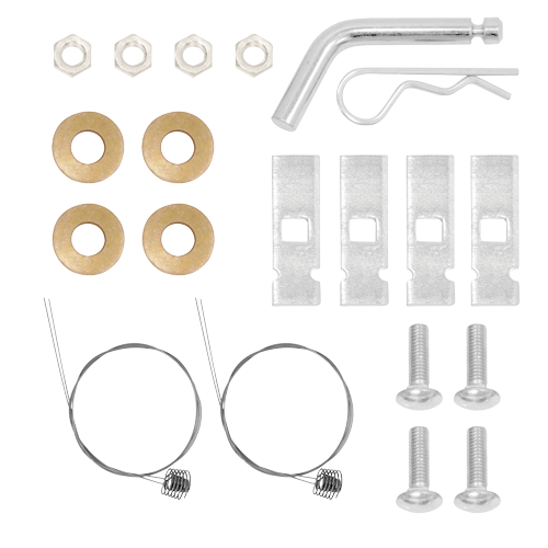 Fits 2017-2018 Ford Escape Trailer Hitch Tow PKG w/ 4-Flat Wiring Harness + Interlock Starter Kit w/ 2" Ball 1-1/4" Drop 3/4" Rise + Wiring Bracket + Dual Hitch & Coupler Locks By Draw-Tite