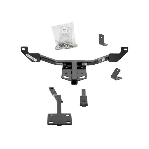 Se adapta al paquete de enganche de remolque Buick Regal 2011-2017 con arnés de cableado de 4 contactos planos "sin empalme" + barra de tracción + bola de 1-7/8" + cubierta de enganche + enganche doble y cerraduras de acoplador de Draw-Tite