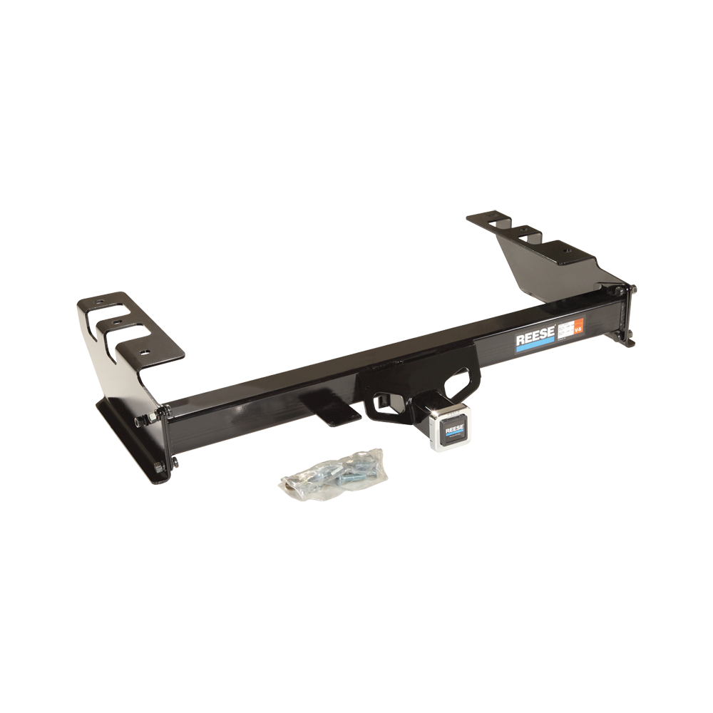 Fits 2005-2007 Chevrolet Silverado 1500 HD Trailer Hitch Tow PKG w/ 4-Flat Wiring + Clevis Hitch Ball Mount w/ 2" Ball + Pin/Clip By Reese Towpower