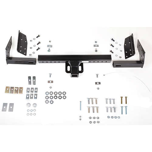 Fits 1984-1990 Ford Bronco II Trailer Hitch Tow PKG w/ 4-Flat Zero Contact "No Splice" Wiring + Ball Mount w/ 4" Drop + Interchangeable Ball 1-7/8" & 2" & 2-5/16" + Wiring Bracket + Dual Hitch & Coupler Locks + Hitch Cover By Reese Towpower