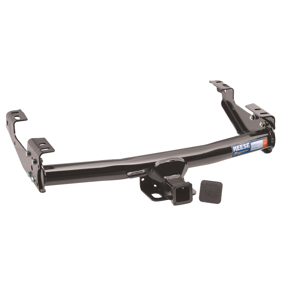 Fits 1984-1989 Dodge D100 Trailer Hitch Tow PKG w/ Ball Mount w/ 2" Drop + Interchangeable Ball 1-7/8" & 2" & 2-5/16" By Reese Towpower