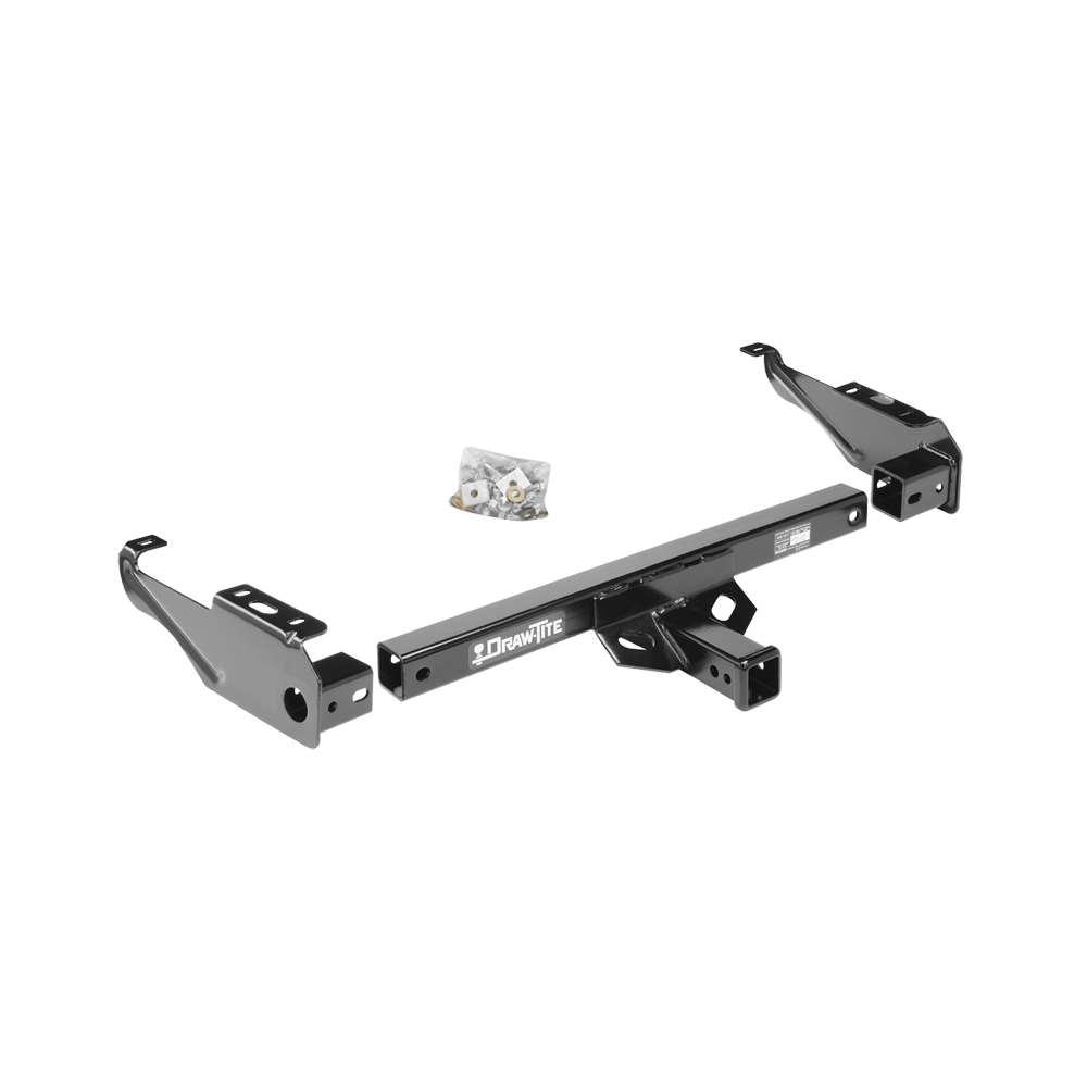 Fits 1968-1980 Dodge D200 Trailer Hitch Tow PKG w/ 4-Flat Wiring + Ball Mount w/ 4" Drop + 2" Ball + 2-5/16" Ball + Wiring Bracket + Hitch Cover By Draw-Tite