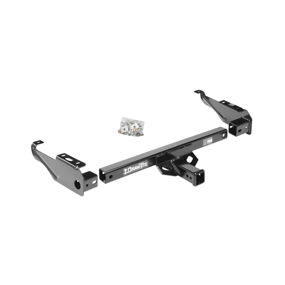 Fits 1963-1972 Chevrolet C10 Trailer Hitch Tow PKG w/ 4-Flat Wiring + Ball Mount w/ 2" Drop + 2" Ball + 2-5/16" Ball + Wiring Bracket + Hitch Cover By Draw-Tite
