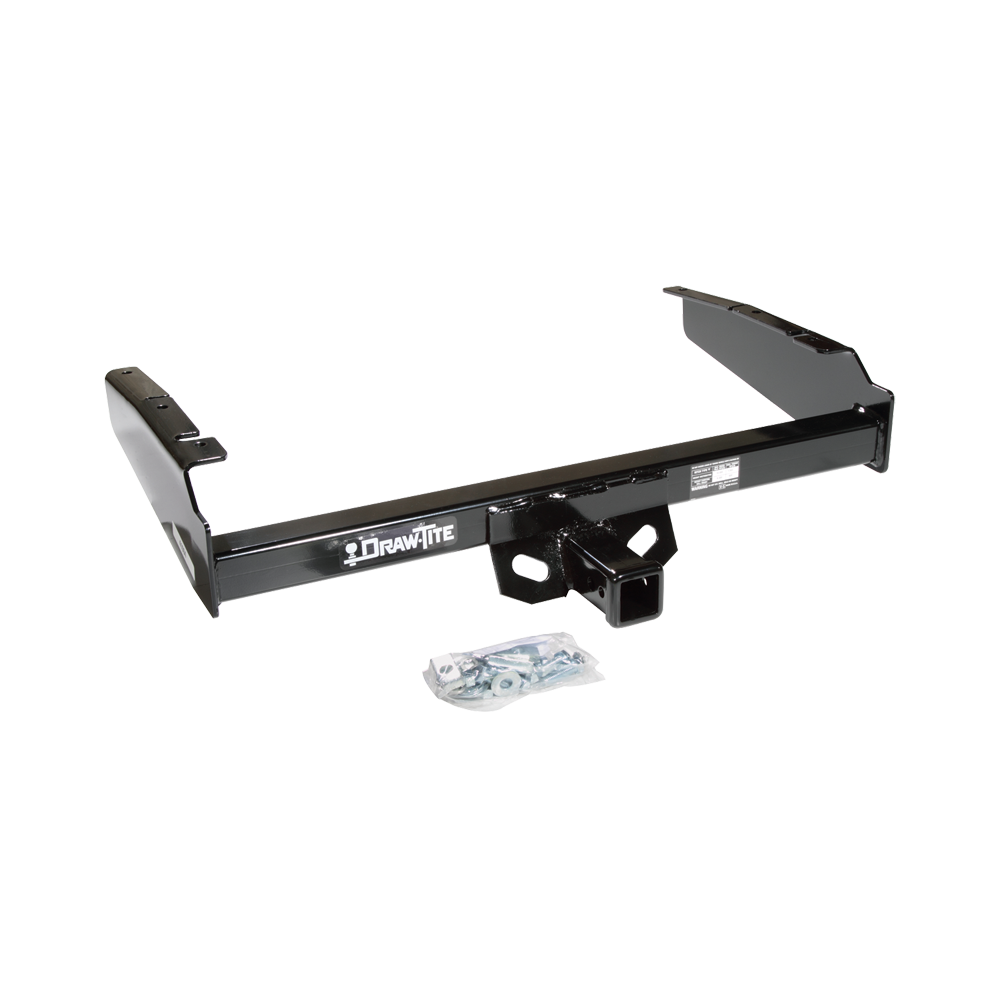 Fits 1997-1997 Ford F-250 HD Trailer Hitch Tow PKG w/ 4-Flat Wiring + Adjustable Drop Rise Ball Mount + Pin/Clip + 2" Ball + 1-7/8" Ball + Wiring Bracket + Hitch Cover By Draw-Tite