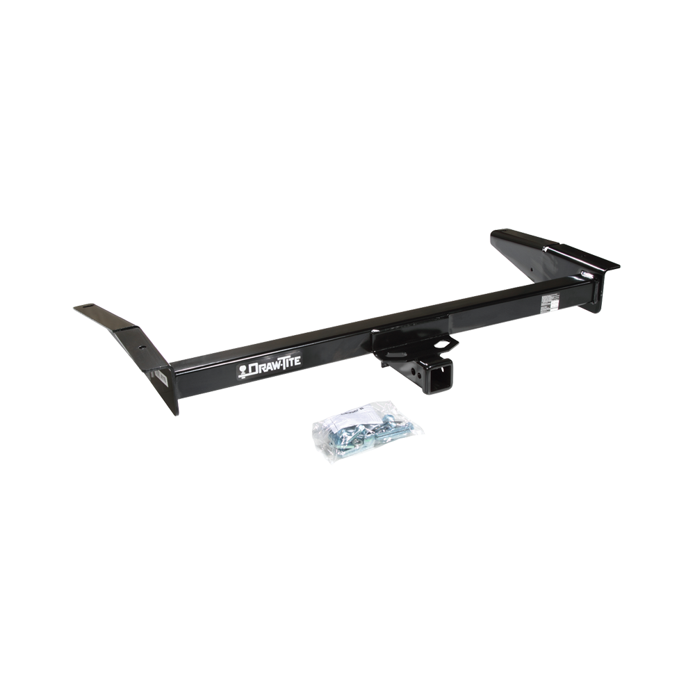 Fits 1981-2011 Lincoln Town Car Trailer Hitch Tow PKG w/ 2 Bike Plaform Style Carrier Rack + Hitch Lock By Draw-Tite