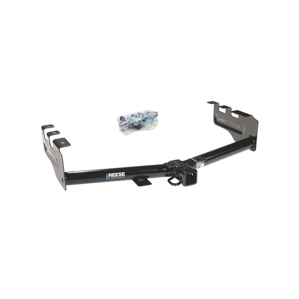 Se adapta al paquete de enganche de remolque GMC Sierra 1500 2007-2013 con cableado plano de 4 + soporte de bola con caída de 4" + bola de 2" de Reese Towpower