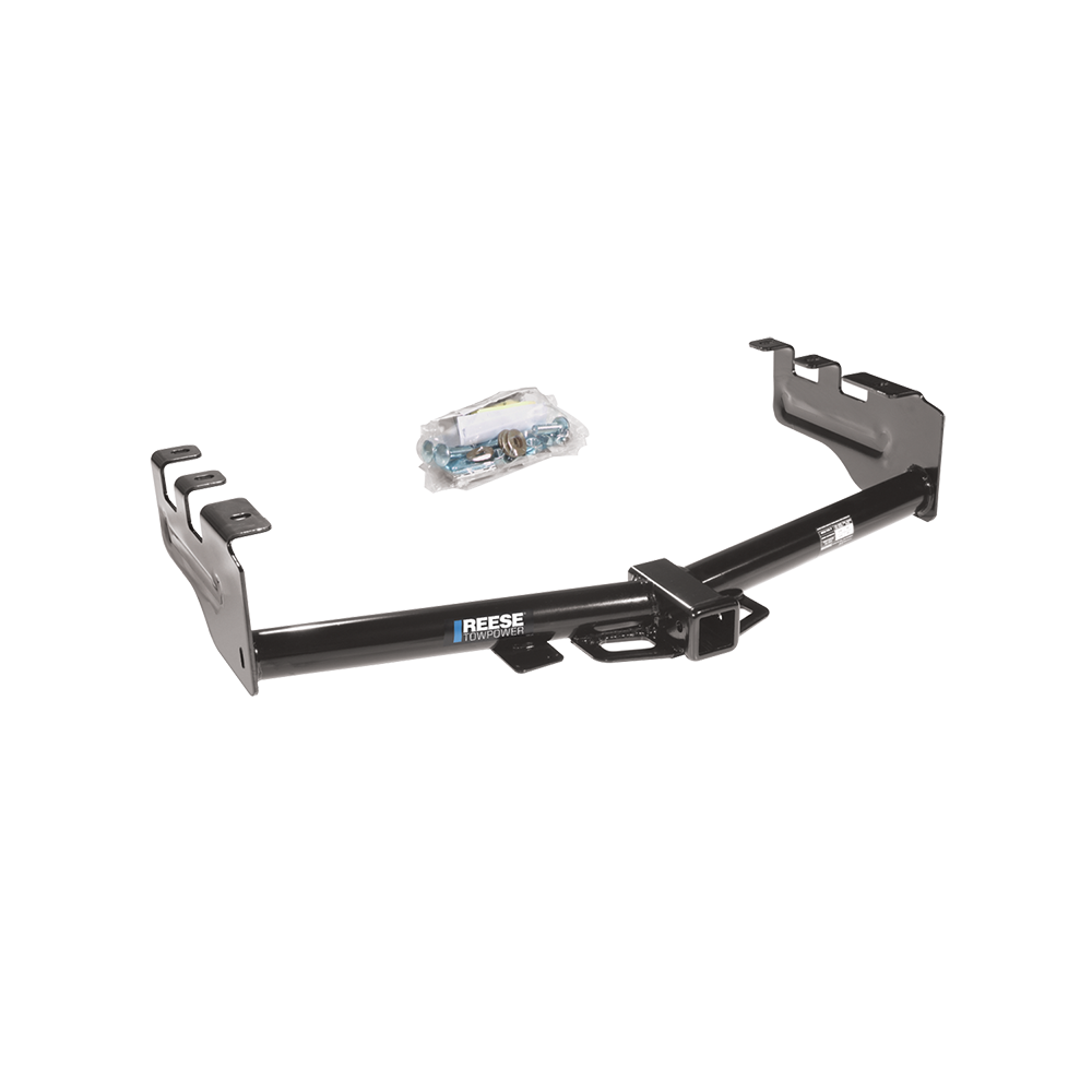 Fits 1999-2002 GMC Sierra 1500 Trailer Hitch Tow PKG w/ 8K Round Bar Weight Distribution Hitch w/ 2-5/16" Ball + 2" Ball + Pin/Clip + Tekonsha Primus IQ Brake Control + Plug & Play BC Adapter + 7-Way RV Wiring By Reese Towpower