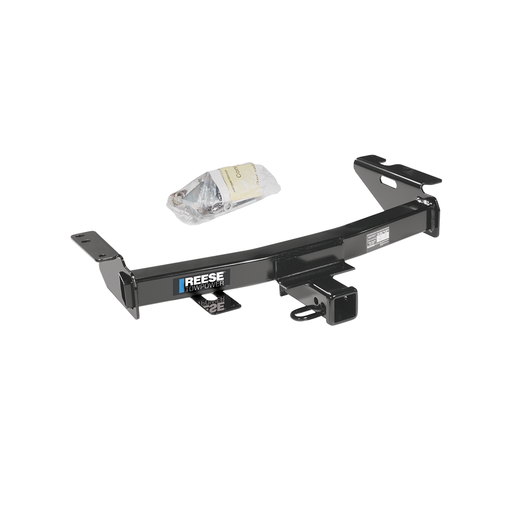 Se adapta al paquete de enganche de remolque Saturn Relay 2005-2007 con cableado plano de 4 + soporte de bola con caída de 4" + bola de 2" + bola de 2-5/16" de Reese Towpower