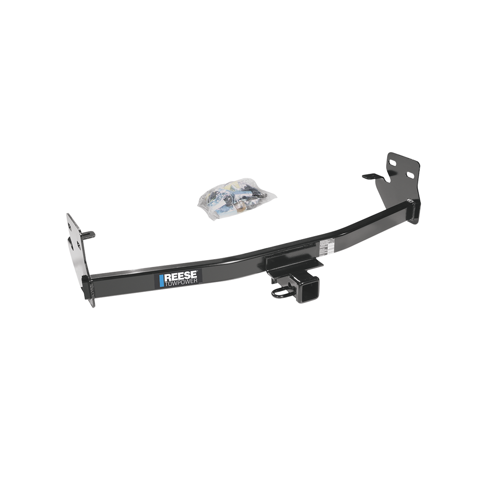 Se adapta al paquete de enganche de remolque Isuzu i-370 2007-2008 con cableado plano de 4 + soporte de bola con caída de 2" + bola de 1-7/8" de Reese Towpower