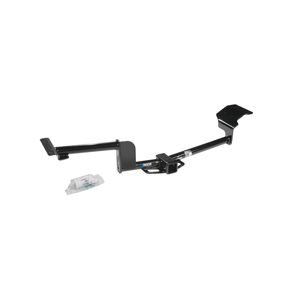 Se adapta al paquete de enganche de remolque Lincoln MKT 2010-2019 con arnés de cableado de 4 contactos planos "sin empalme" + soporte de bola de enganche de horquilla con bola de 2" + pasador/clip + soporte de cableado de Reese Towpower