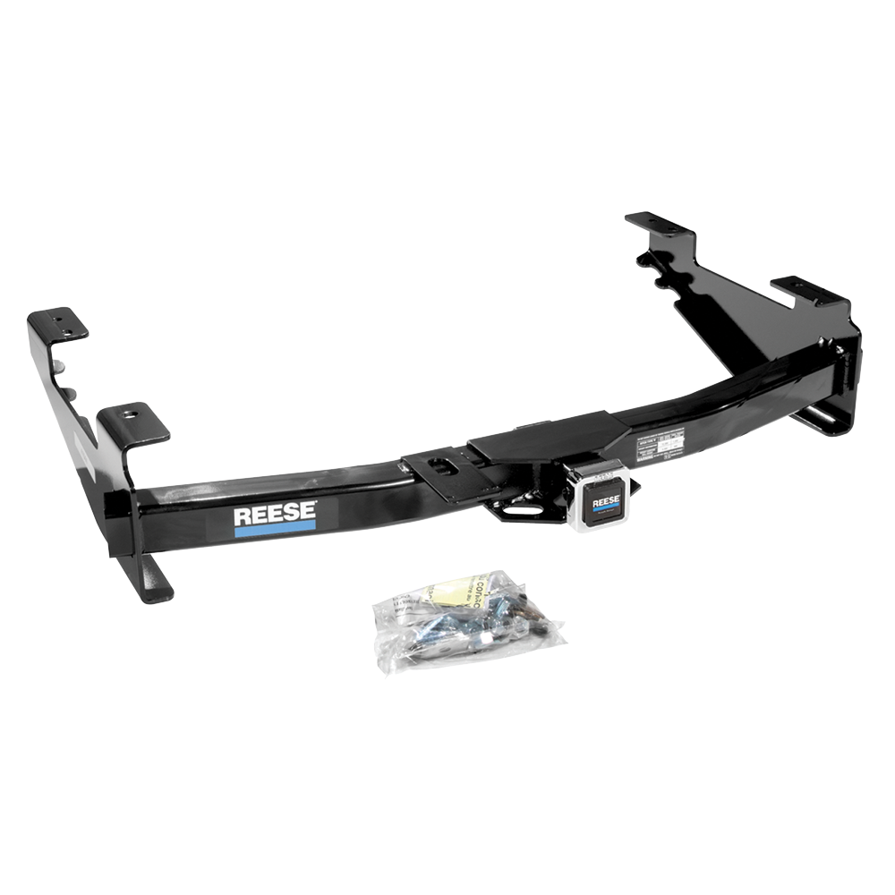 Fits 2001-2002 Chevrolet Silverado 2500 HD Trailer Hitch Tow PKG w/ 12K Trunnion Bar Weight Distribution Hitch + Pin/Clip + Dual Cam Sway Control + 2-5/16" Ball + Tekonsha Primus IQ Brake Control + Plug & Play BC Adapter + 7-Way RV Wiring By Reese To
