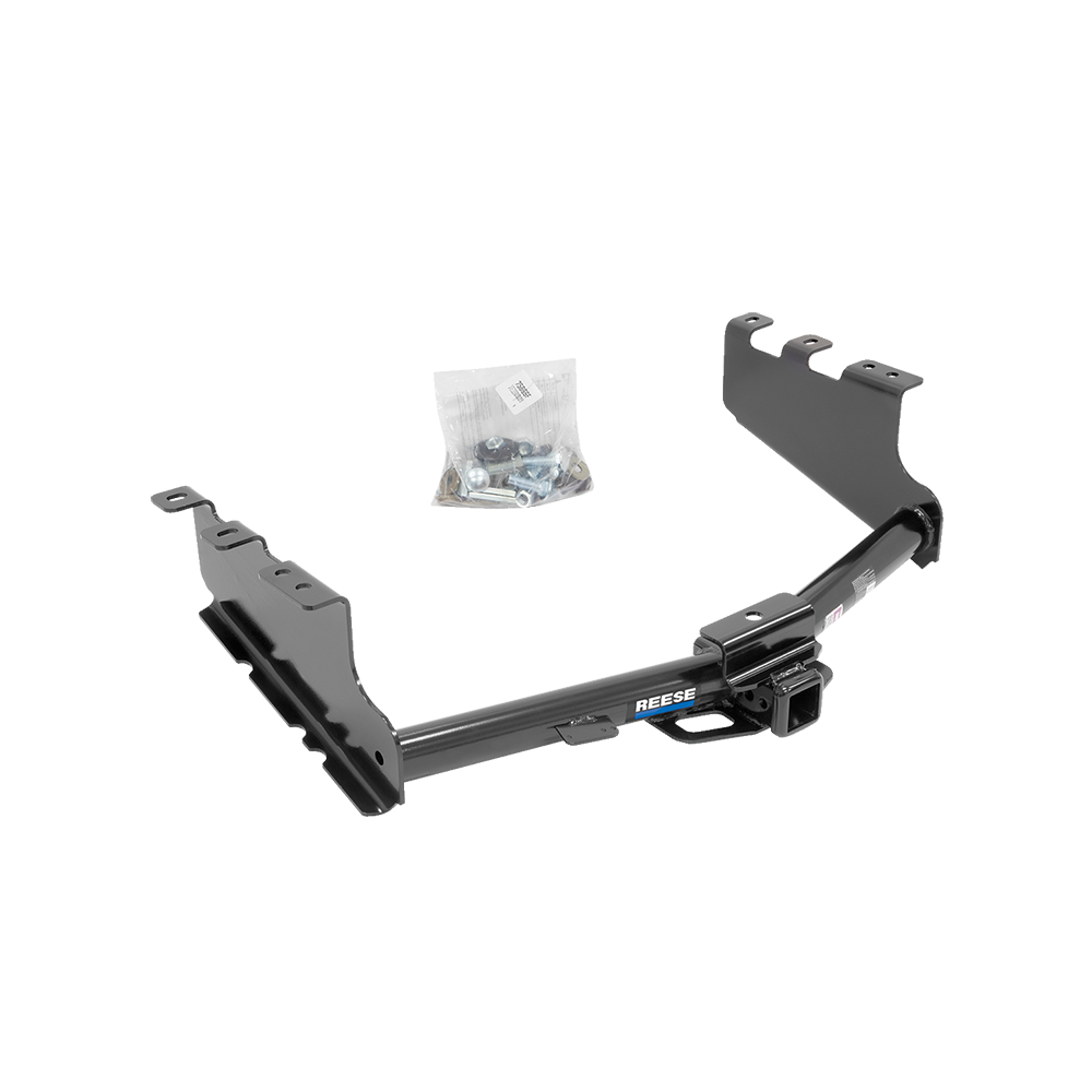 Fits 2014-2018 Chevrolet Silverado 1500 Trailer Hitch Tow PKG w/ 4-Flat Wiring + Ball Mount w/ 2" Drop + 2-5/16" Ball By Reese Towpower