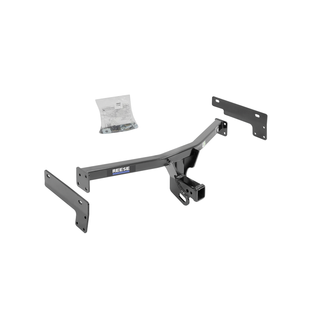 Se adapta al paquete de enganche de remolque Lincoln MKC 2015-2017 con cableado plano de 4 + soporte de bola con caída de 4" + bola de 2" + soporte de cableado + bloqueo de enganche + cubierta de enganche de Reese Towpower