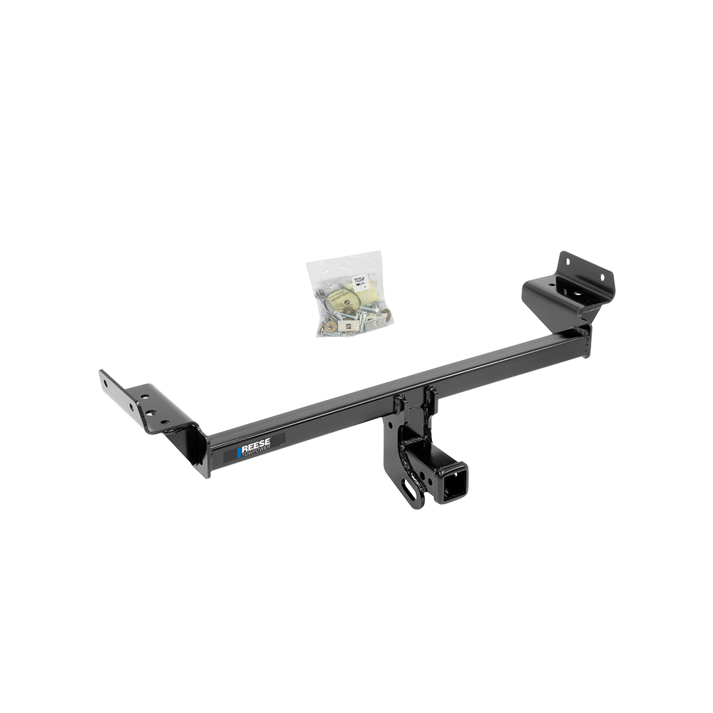 Fits 2019-2023 Lincoln Nautilus Trailer Hitch Tow PKG w/ 4-Flat Wiring + Ball Mount w/ 2" Drop + Interchangeable Ball 1-7/8" & 2" & 2-5/16" + Wiring Bracket + Dual Hitch & Coupler Locks + Hitch Cover By Reese Towpower