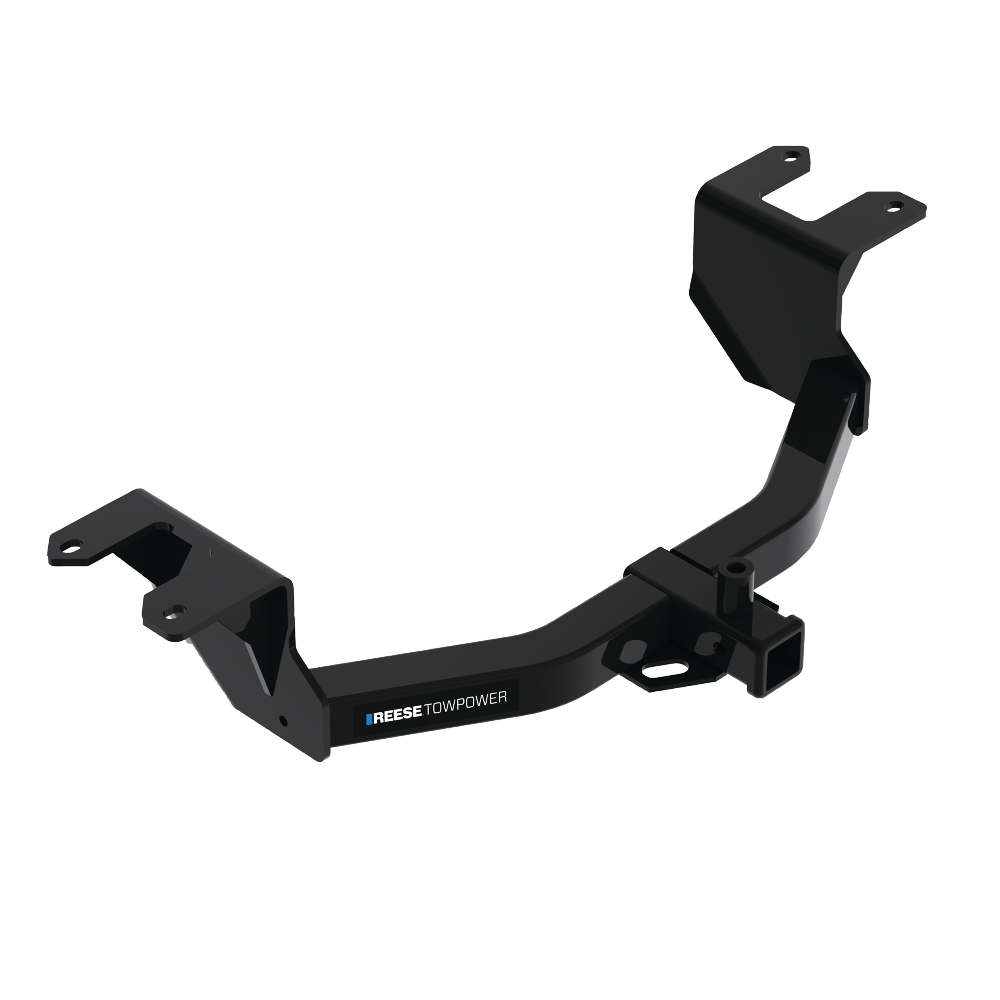 Se adapta al paquete de remolque con enganche para remolque Chevrolet Silverado 1500 2019-2023 con arnés de cableado de 4 planos + soporte de bola triple de bolas de remolque de 1-7/8" y 2" y 2-5/16" con gancho de remolque + pasador/clip Reese Towpower